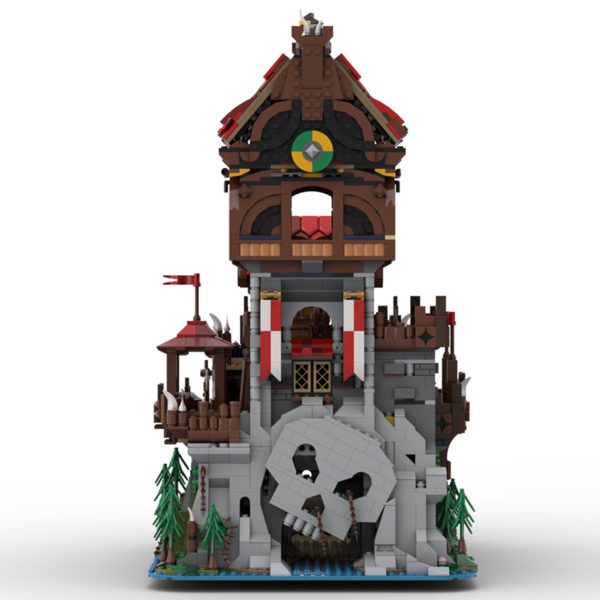 4984 PCS MOC building block toys medieval castle wolf tower and sea snake ship pirate island building model - Image 2