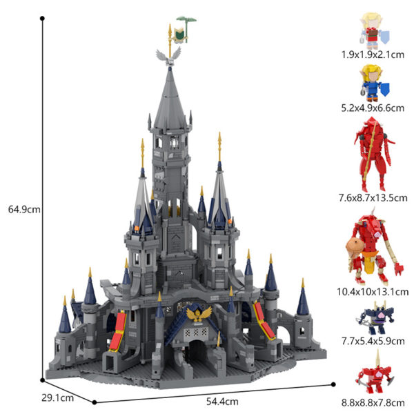 3255 PCS MOC game The Legend of Zelda Hyrule Castle scene building model MOC assembly building blocks toys - Image 2