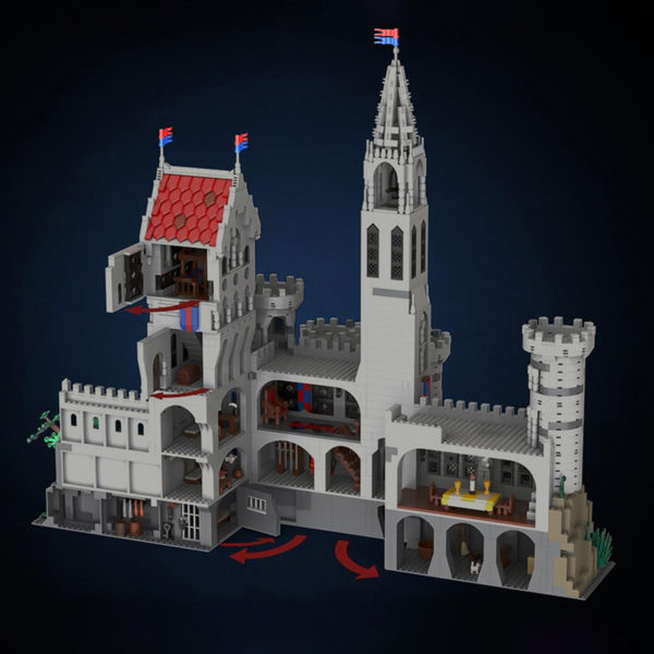 3993 PCS MOC medieval Gothic King Castle building model MOC-193221 assembly building block toys - Image 3