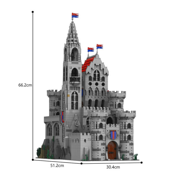 3993 PCS MOC medieval Gothic King Castle building model MOC-193221 assembly building block toys - Image 2