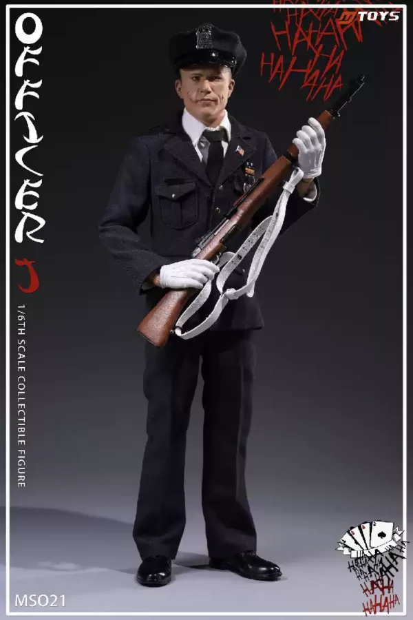 MTOYS MS021 1/6 Batman Police Joker Heath Ledger Movable Male Soldier Doll - Image 7