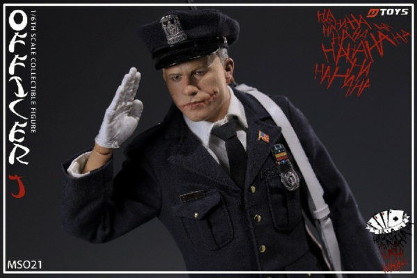 MTOYS MS021 1/6 Batman Police Joker Heath Ledger Movable Male Soldier Doll