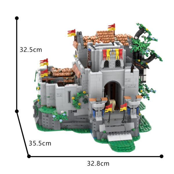 4705 PCS MOC Medieval Lion Knight Castle Revised 10305 Prison Building Assembling Building Blocks Toys - Image 2