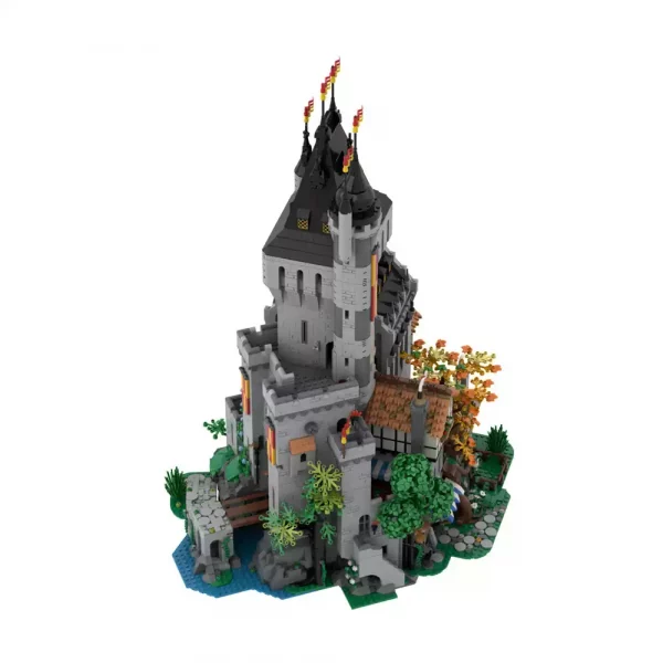 9603 PCS MOC Medieval Lion Knight Castle Tower Village City Square Assembling Building Blocks Toys - Image 4