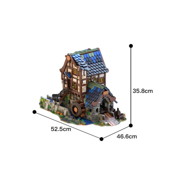 4063 PCS MOC Medieval castle sawmill building model MOC-173041 assembly building block toys - Image 3