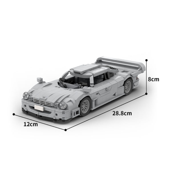 1819 PCS MOC Mercedes-Benz CLK-GTR supercar car model assembly building blocks toy - Image 2