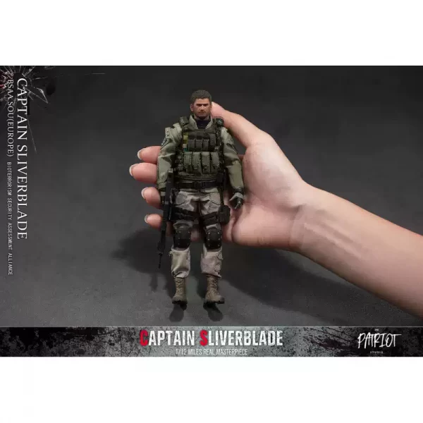 With scenes Diorama / Patriot studio 1/12 Resident Evil Chris Captain Silver Blade Military Doll - Image 15