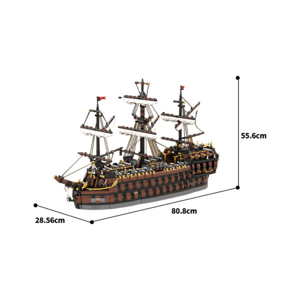 5941 PCS MOC Pirates of the Caribbean Flying Dutchman Ghost Ship Assembling Building Blocks Toys - Image 2