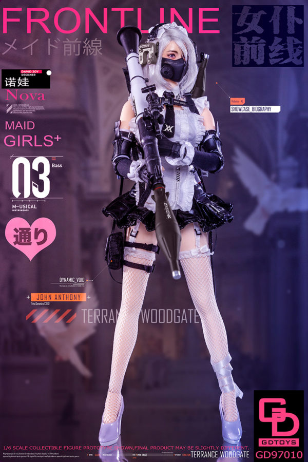 1/6 Soldier Figure Model Maid Frontline 3rd Bullet Nova NOVA Movable Eyes GD97010 - Image 18