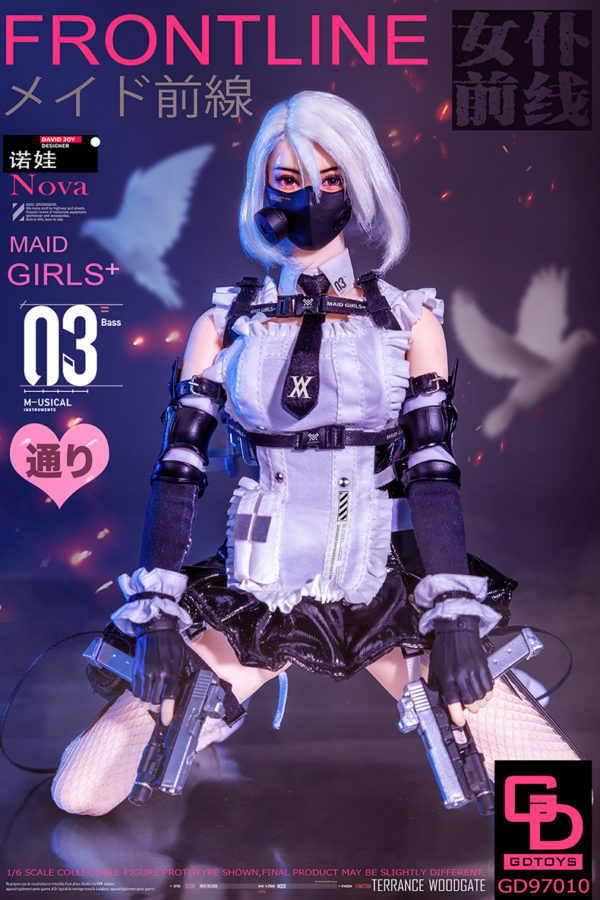 1/6 Soldier Figure Model Maid Frontline 3rd Bullet Nova NOVA Movable Eyes GD97010 - Image 8