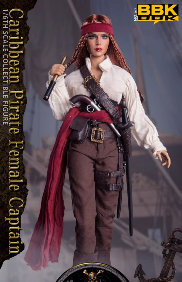 1/6 Soldier Figure Pirates of the Caribbean Captain Sophia BBK017 Jointed Action Figure - Image 13