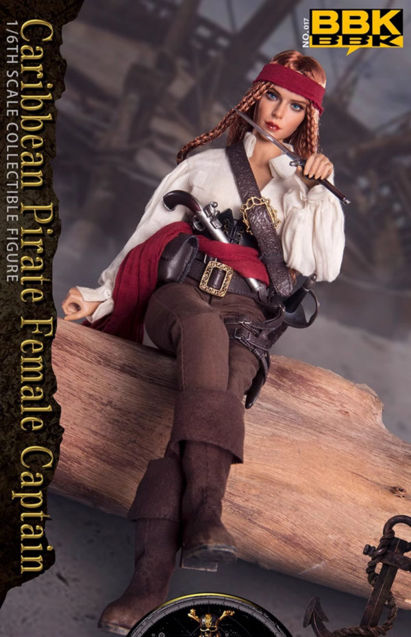 1/6 Soldier Figure Pirates of the Caribbean Captain Sophia BBK017 Jointed Action Figure - Image 12