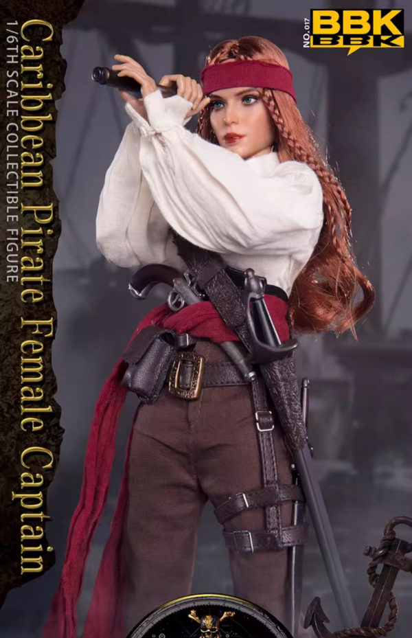 1/6 Soldier Figure Pirates of the Caribbean Captain Sophia BBK017 Jointed Action Figure - Image 11