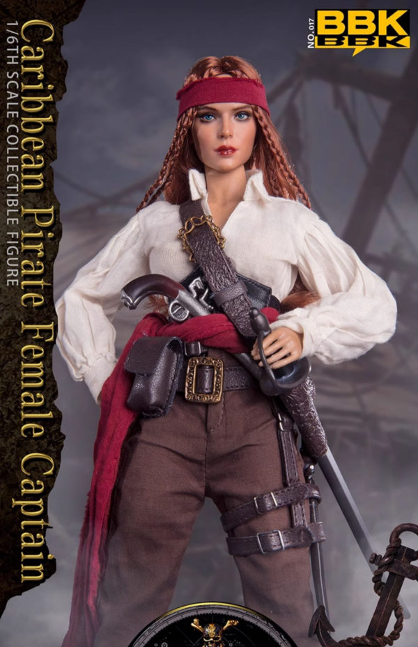 1/6 Soldier Figure Pirates of the Caribbean Captain Sophia BBK017 Jointed Action Figure - Image 10