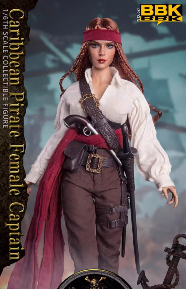 1/6 Soldier Figure Pirates of the Caribbean Captain Sophia BBK017 Jointed Action Figure - Image 9