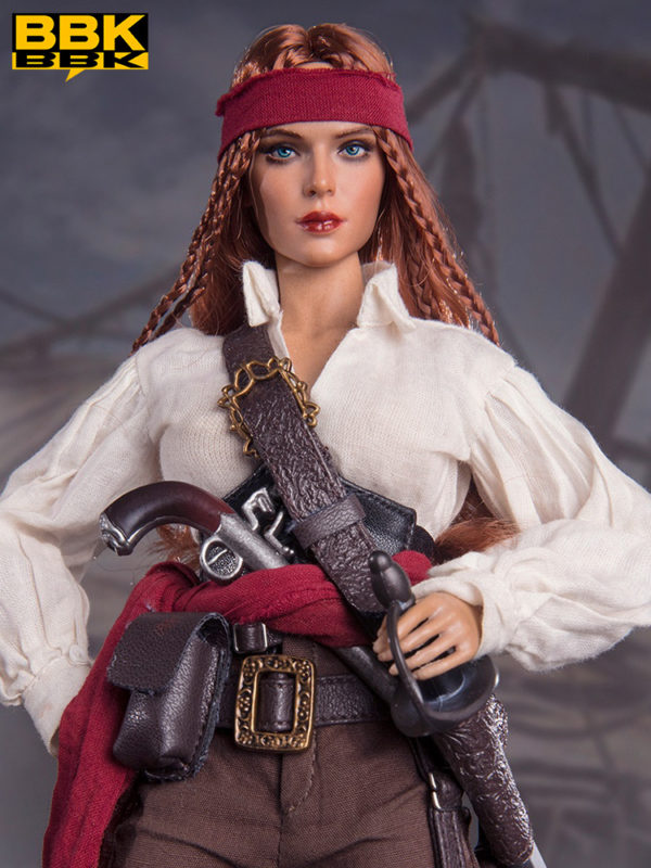 1/6 Soldier Figure Pirates of the Caribbean Captain Sophia BBK017 Jointed Action Figure - Image 6