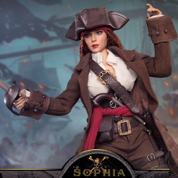 1/6 Soldier Figure Pirates of the Caribbean Captain Sophia BBK017 Jointed Action Figure - Image 4