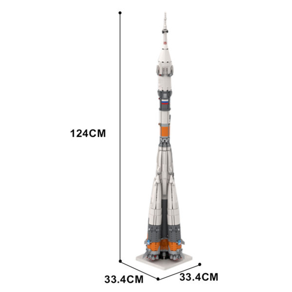 4418 PCS MOC Space Russian Union-FG launch vehicle MOC-109502 assembly building block toys - Image 2