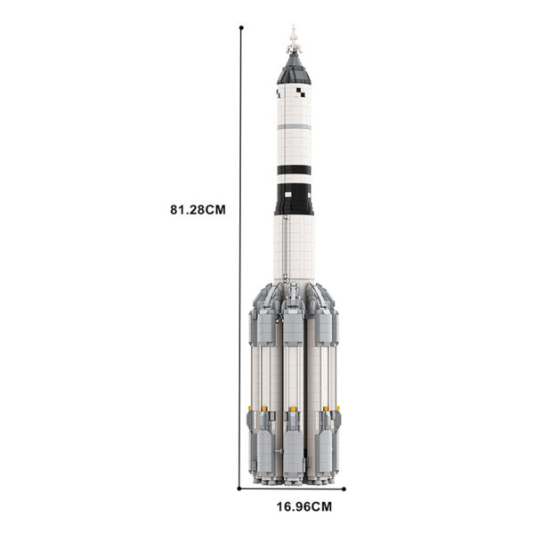 5024 PCS Space Soviet Energy Zhurong Star Launch Vehicle MOC-124620 Assembling Building Blocks Toys - Image 2