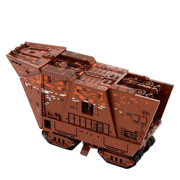 7346 PCS MOC Star Wars Desert Crawler Sand Fort Track Vehicle Mobile Fortress Assembled Building Blocks Toy