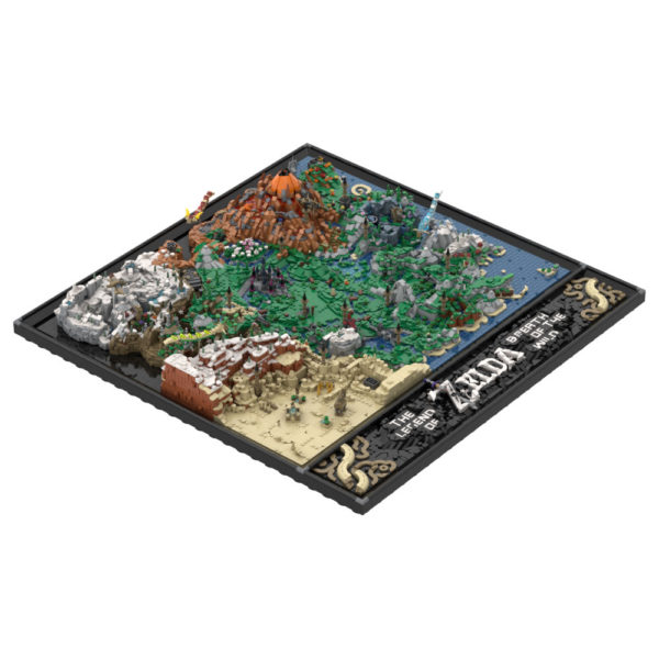 14841 PCS MOC The Legend of Zelda: Breath of the Wild Hyrule Continent Plains Map Assembling Building Blocks Toys