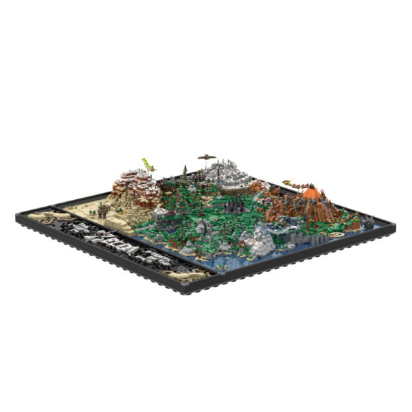 14841 PCS MOC The Legend of Zelda: Breath of the Wild Hyrule Continent Plains Map Assembling Building Blocks Toys - Image 3