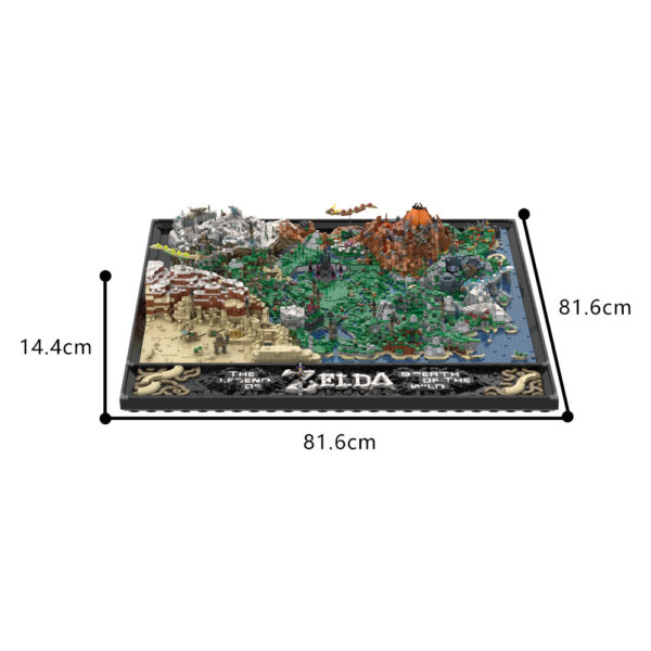 14841 PCS MOC The Legend of Zelda: Breath of the Wild Hyrule Continent Plains Map Assembling Building Blocks Toys - Image 2