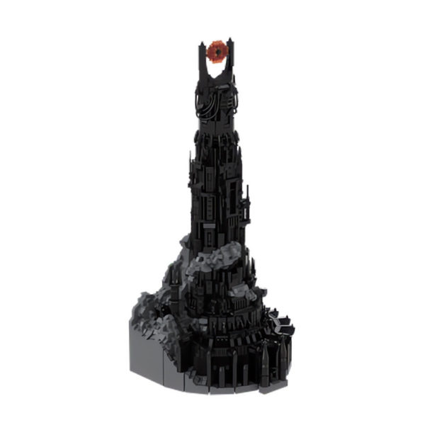 5996 PCS MOC The Lord of the Rings Sauron Barad-dur Fortress Dark Tower Model Assembled Building Blocks Toys