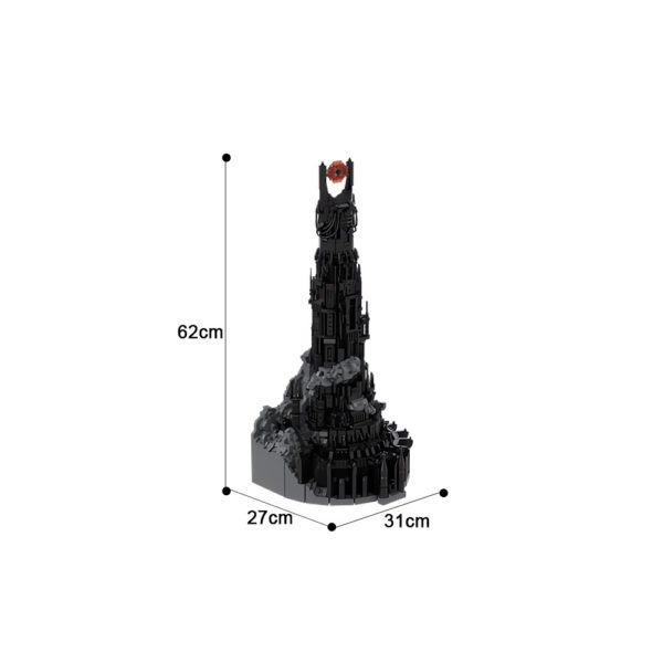 5996 PCS MOC The Lord of the Rings Sauron Barad-dur Fortress Dark Tower Model Assembled Building Blocks Toys - Image 2