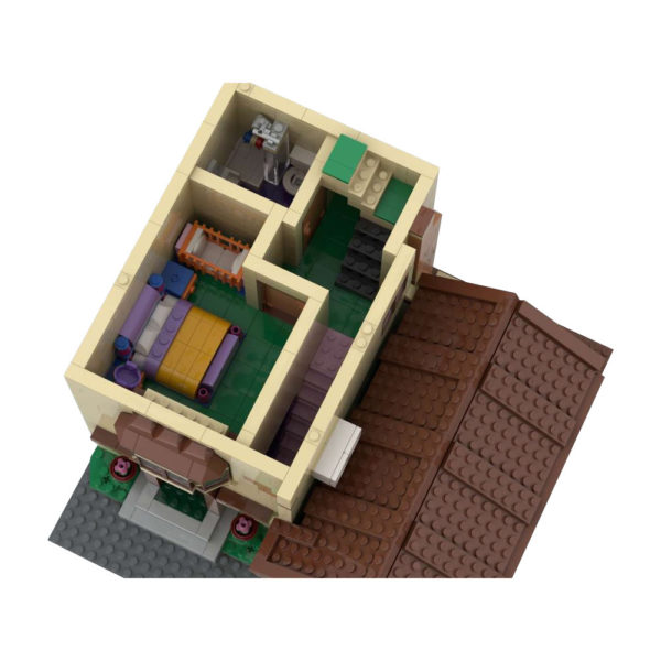 2058 PCS MOC The Simpsons House Building Model MOC-100451 Assembled Building Blocks Toys - Image 6