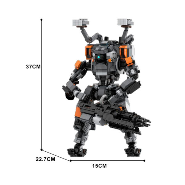 2342 PCS MOC Titanfall Pioneer Titan FS-1041 Mecha Robot Assembling Building Blocks Toy - Image 3