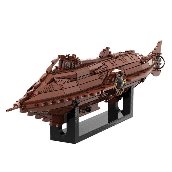 4124 PCS MOC Twenty Thousand Leagues Under the Sea Nautilus Submarine Fantasy Submarine Model Assembly Building Blocks Toy