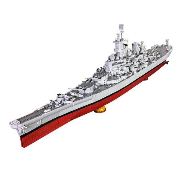 8038 PCS MOC US BB-61 Iowa battleship military model assembly building blocks toys