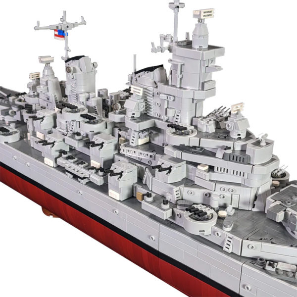 8038 PCS MOC US BB-61 Iowa battleship military model assembly building blocks toys - Image 4