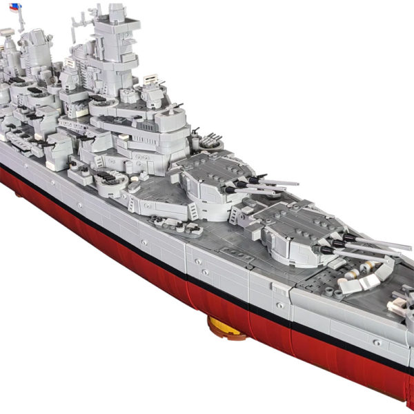 8038 PCS MOC US BB-61 Iowa battleship military model assembly building blocks toys - Image 3