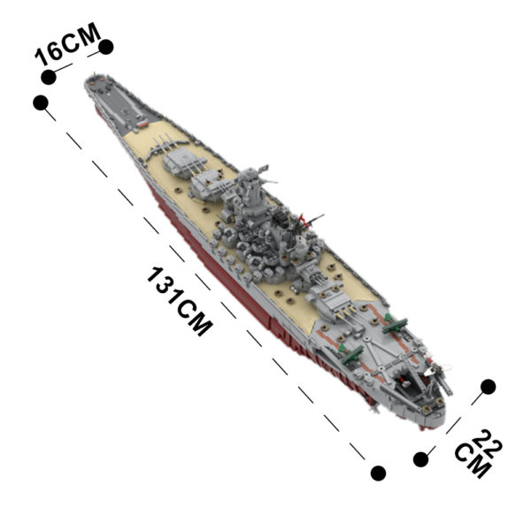 8725 PCS WWII Navy Battleship Aircraft Carrier MOC-37260 Model Assembly Building Blocks Toy - Image 2