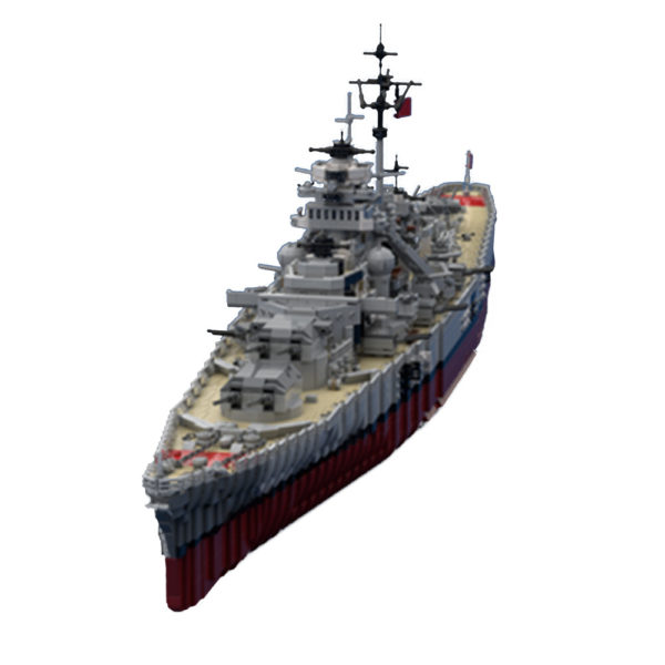 7186 PCS MOC World War II Navy Bismarck battleship model MOC-29408 assembly building blocks toy - Image 8