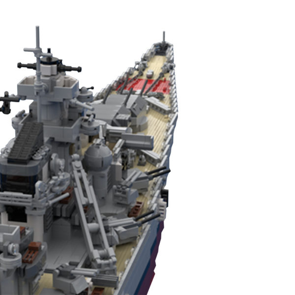 7186 PCS MOC World War II Navy Bismarck battleship model MOC-29408 assembly building blocks toy - Image 3