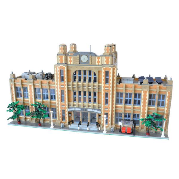 14412 PCS MOC assembly building blocks toys city street scene school books university campus school high school large building