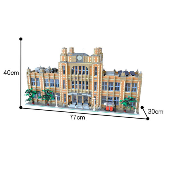 14412 PCS MOC assembly building blocks toys city street scene school books university campus school high school large building - Image 2