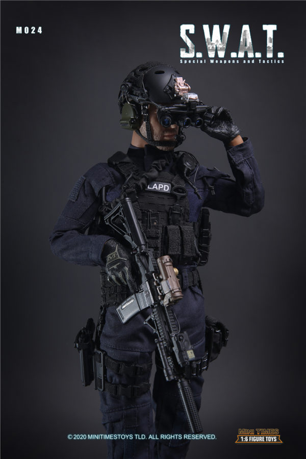 minitimes 1/6 Soldier Figure Model M024 SWAT Police Soldier Action Figure - Image 13