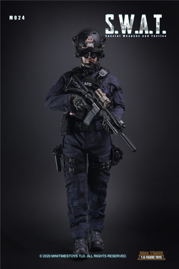 minitimes 1/6 Soldier Figure Model M024 SWAT Police Soldier Action Figure - Image 12