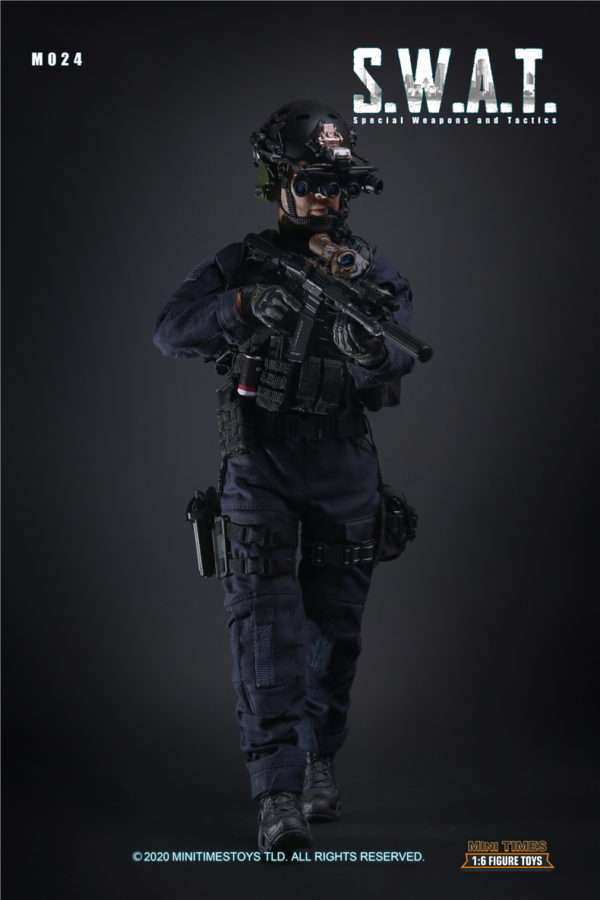 minitimes 1/6 Soldier Figure Model M024 SWAT Police Soldier Action Figure - Image 10