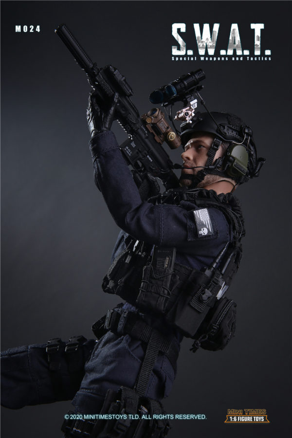 minitimes 1/6 Soldier Figure Model M024 SWAT Police Soldier Action Figure