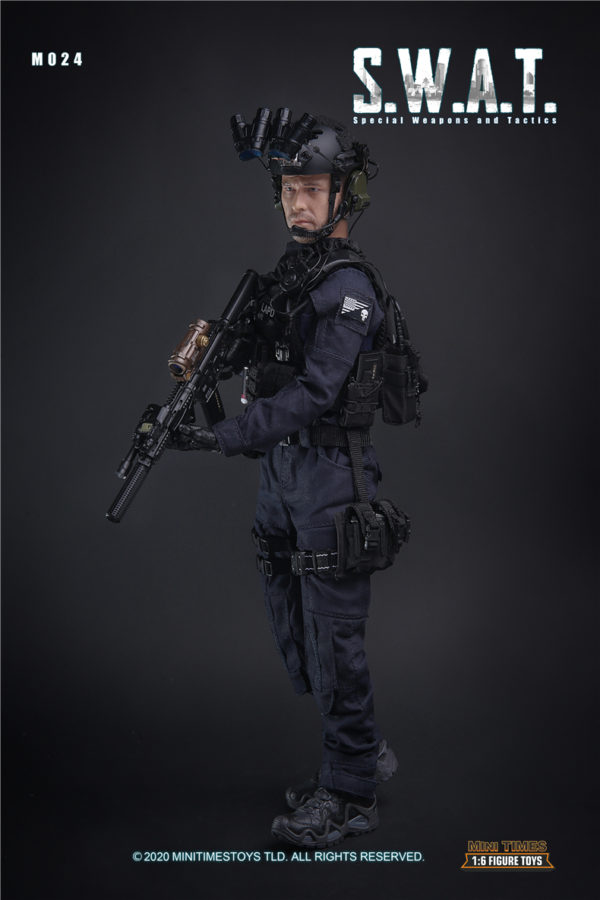 minitimes 1/6 Soldier Figure Model M024 SWAT Police Soldier Action Figure - Image 6