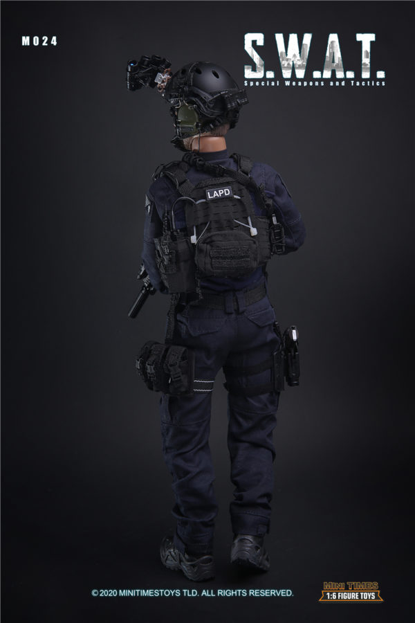 minitimes 1/6 Soldier Figure Model M024 SWAT Police Soldier Action Figure - Image 5