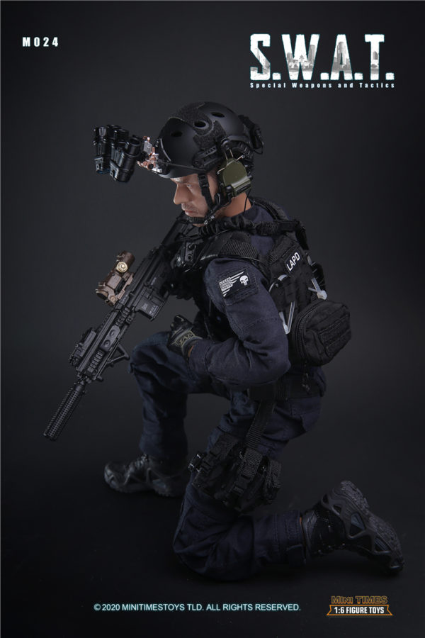 minitimes 1/6 Soldier Figure Model M024 SWAT Police Soldier Action Figure - Image 4